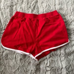 No Boundaries || Medium || Shorts || Red & White